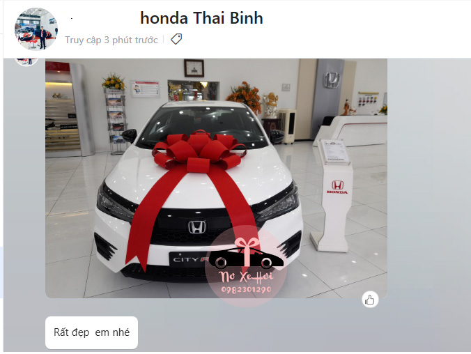 Nơ xe Hơi Honda Thái Bình 2021