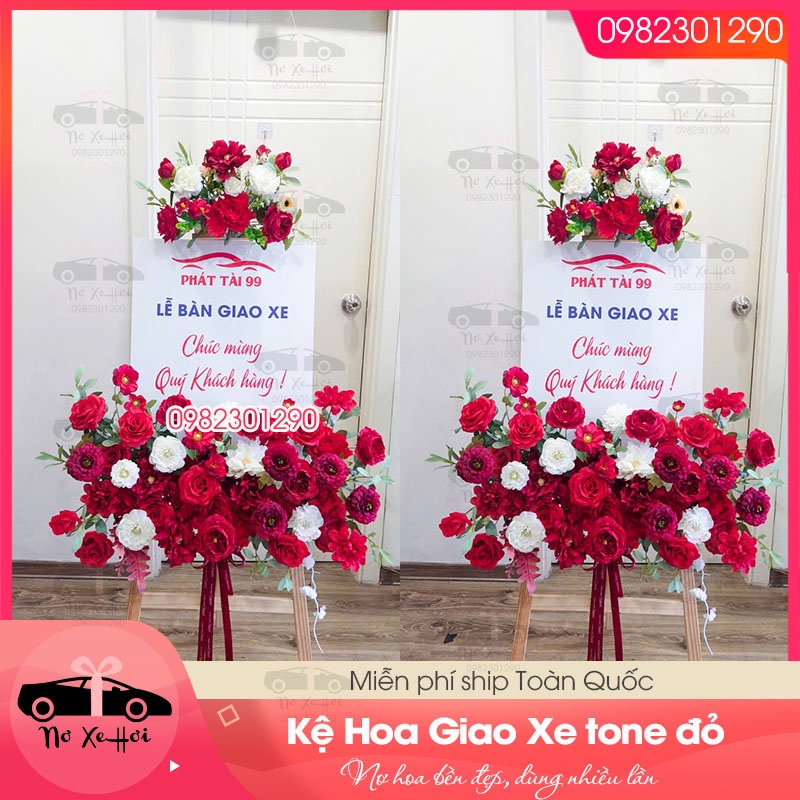 Kệ Hoa Giao Xe Tone Đỏ