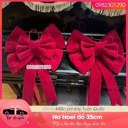 Nơ trang trí giáng sinh cho quà tặng người thân